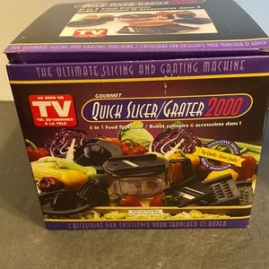 As Seen On TV Quick Slicer/Grater 2000 6 in1 food processor (bowl not included)